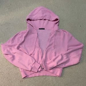 Brandy Melville pink crystal hoodie